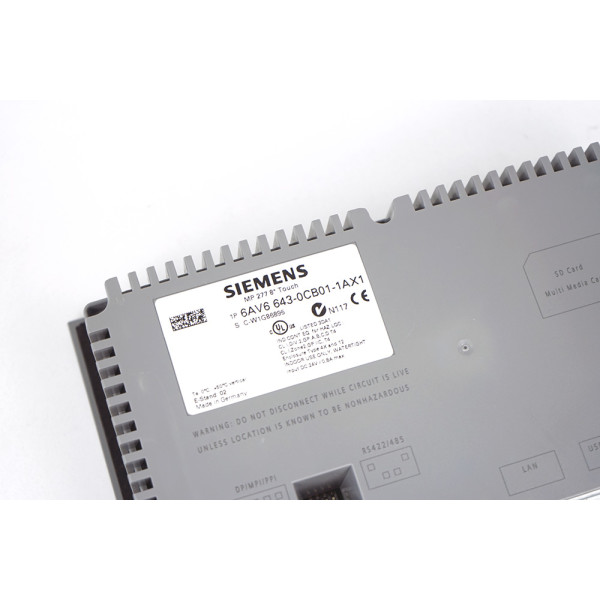Siemens SIMATIC HMI device MP 277 8 Touch LCD TFT CCFL 6AV6643-0CB01-1AX1