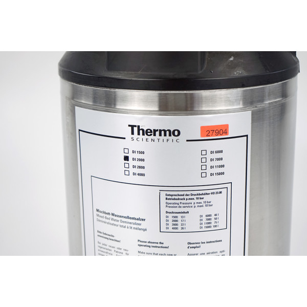 Thermo Scientific DI 2000 Ion Exchange Stainless St Pressure Resistant Cartridge