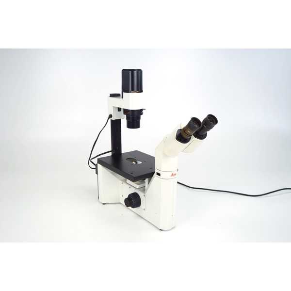 Leica DM IL Routine Inverted Contrasting Microscope 10x 20x 40x Fixed Stage