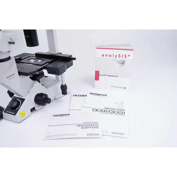 Olympus CKX41 Inverted Cell Culture Microscope + CC-12 Cam + analySIS Software