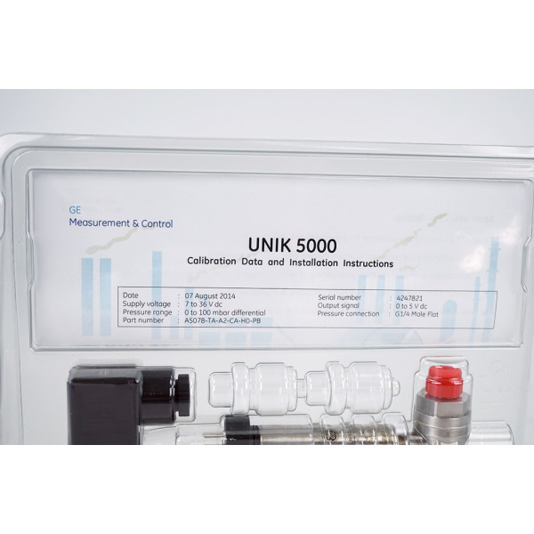 GE Teramess UNIK 5000 Pressure Sensor X5072-TB-A2CA-HO-PA 7-32VDC 0-1 bar