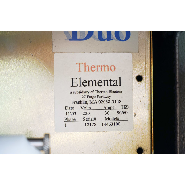 Thermo Electron IRIS Interpid II XDL ICP/OES Spectrometer + Autosampler