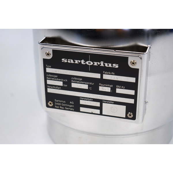 Sartorius SM16663 Druckbehälter Pressure Container Tank 4,2 L 50 °C 5 bar