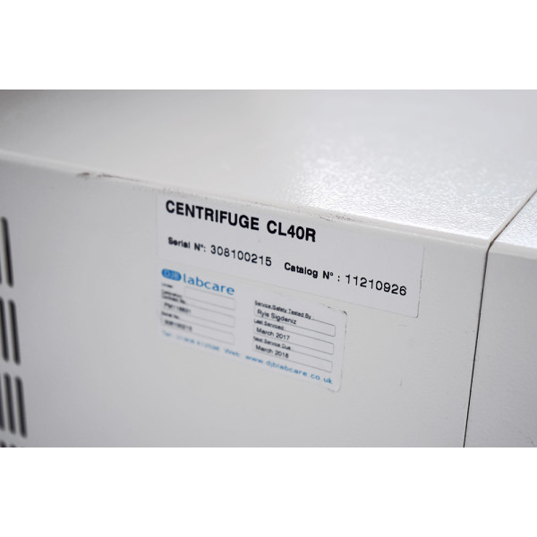 Thermo IEC CL40R Refrigerated Centrifuge + M4 High Throughput Swing-Out Rotor