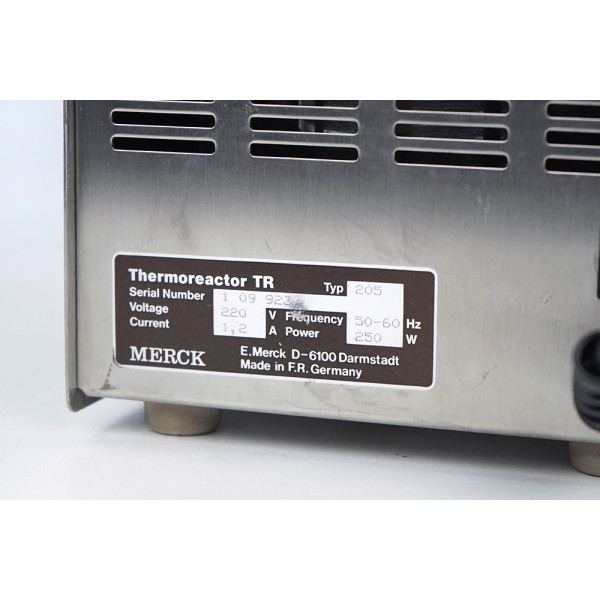 Merck Thermoreactor TR 205 Thermoblock Block Heater Heizblock 12x16mm 2x22mm