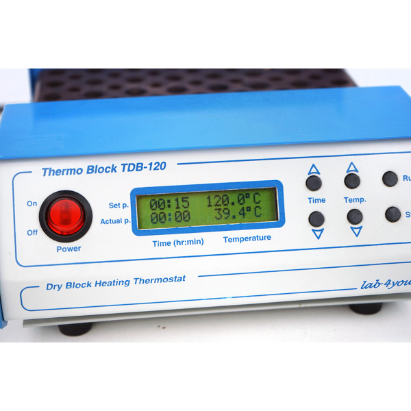 Thermo Block TDB-120 Dry Block Heating Thermostat 120°C Block A-53 21×0.5 32×1.5