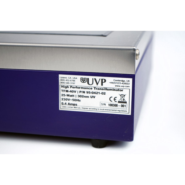 UVP High Performance UV Transilluminator TFM-40V 25 Watt 302nm 95-0421-02