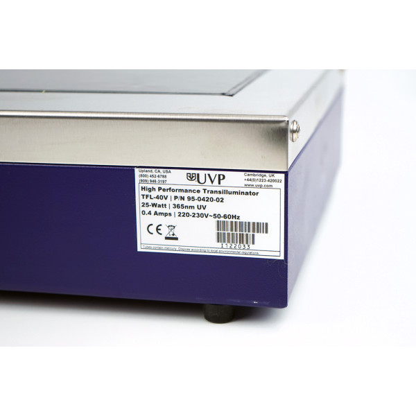 UVP High Performance Transilluminator TFL-40V 25W 365nm 95-0420-02 849-20034-0