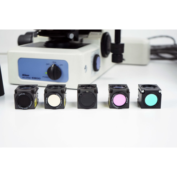 Nikon Eclipse E800 Fluorescence Microscope Fluoreszenz Mikroskop