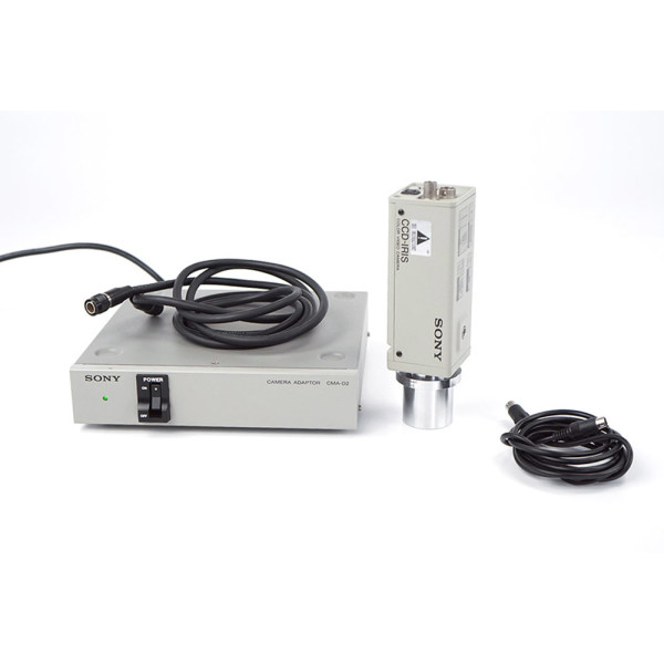 Sony Camera Adaptor CMA-D2 + CCD-IRIS DXC-107AP Camera + C-Mount Leitz Adapter