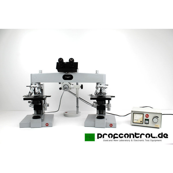 Leitz Dialux Forensic Comparison Microscope Vergleichsmikroskop + 5x Obj. + HAL