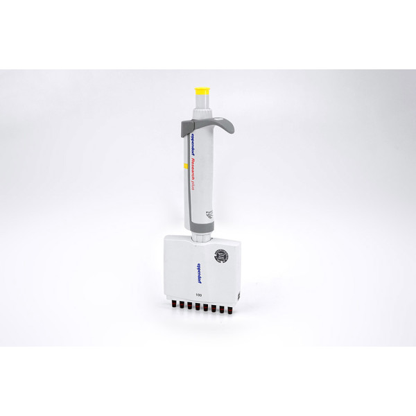 Eppendorf Research Plus 8-Kanal Channel Pipette Yellow 10-100 µL uL
