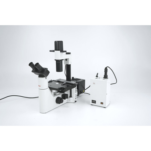 Leitz Leica DMIL DM IL Inverted Fluorescence Microscope Mikroskop 4x 10x 20x