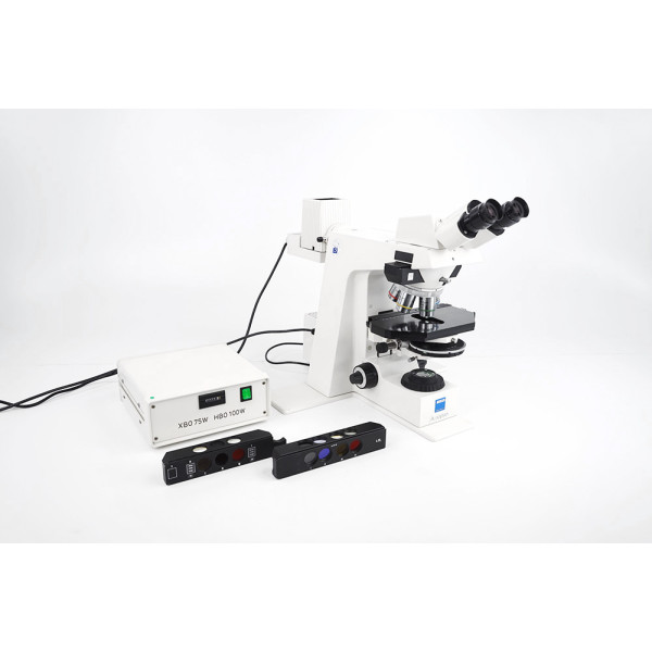 Zeiss Axioplan Fluorescence Microscope Neofluar HD 2,5 5 10 20 50x + XBO