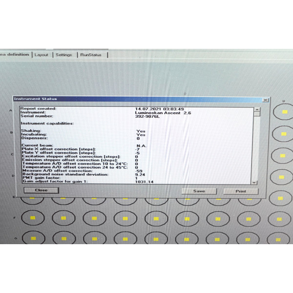Thermo Scientific Luminoskan Ascent Microplate Luminometer 270 - 670 nm