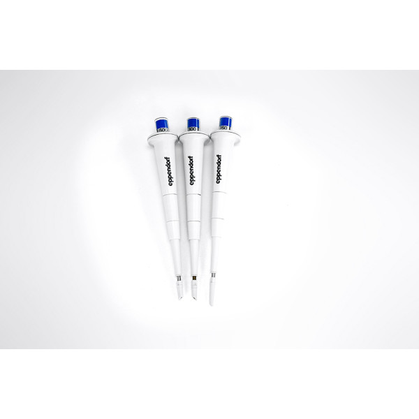 Set of 3 Pipettes Eppendorf 1-Kanal Channel fix Pipette 250 300 500 uL