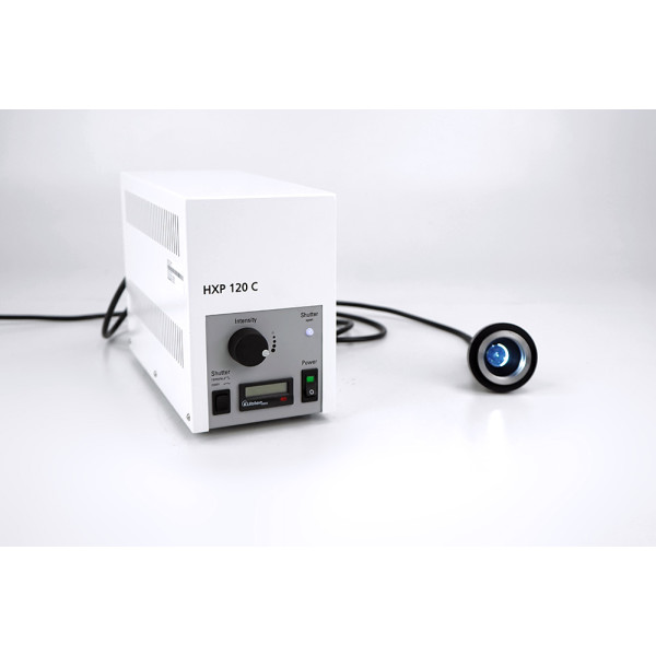 Zeiss HXP 120 C Fluorescence Light Source + Light Guide + Adapter 53mm