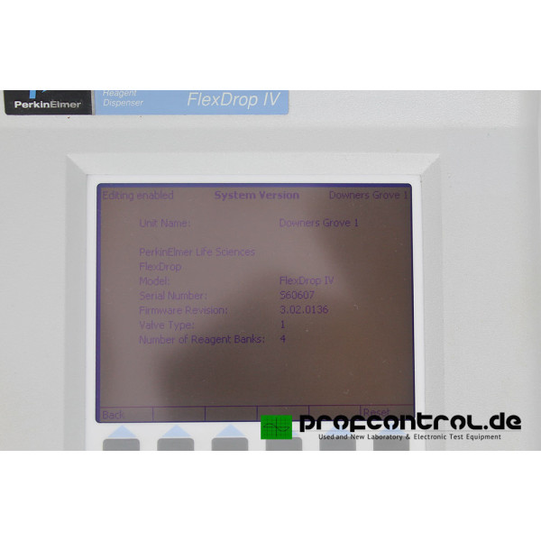 Perkin Elmer FlexDrop IV Precision Reagent Dispenser Spender Abfüllautomat 