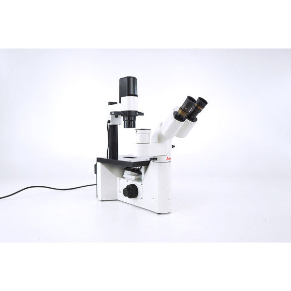 Leica DMIL DM IL Trinocular Inverted IMC Contrast Microscope Mikroskop 10/20/40x