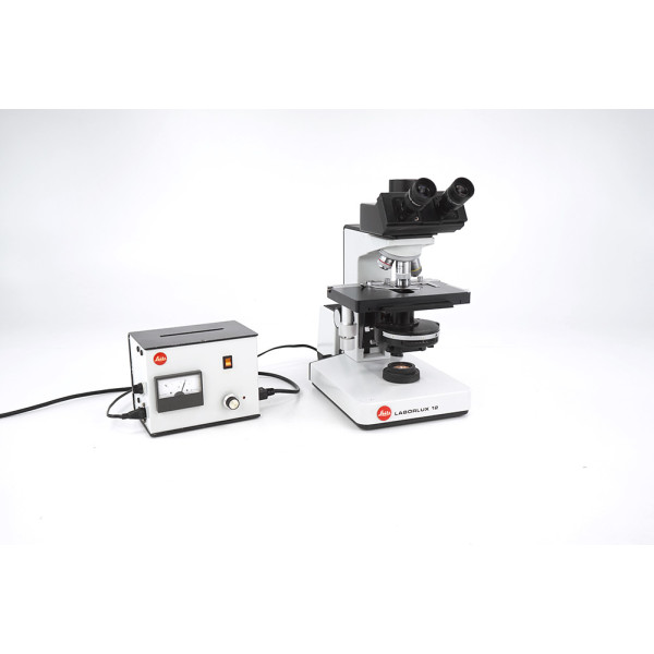 Leitz Laborlux 12 Trinokular Phasenkontrast Mikroskop 4/10/100x EF Fluotar