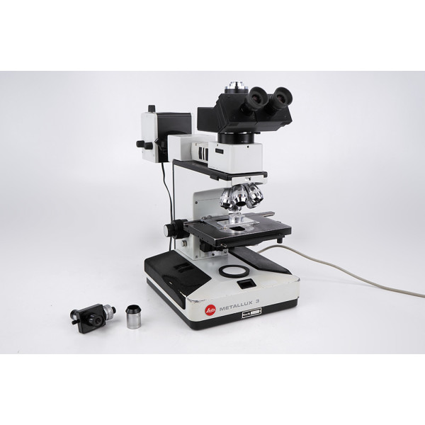 Leitz Metallux 3 NPL Fluotar 5/10/20/50/100x DF Darkfield Trinocular Microscope