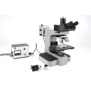 Leitz Orthoplan Metallurgical Trinocular Microscope NPL...