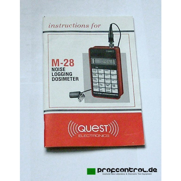 QUEST M-28 Noise Logging Dosimeter 30 - 146 dB with UL Intrinsic Safety