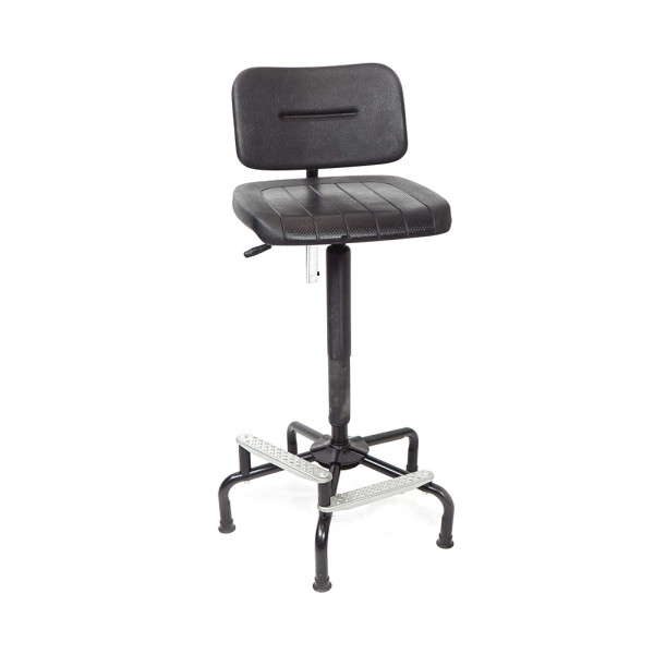 Laborstuhl Hocker fixed fest Schwarz Black