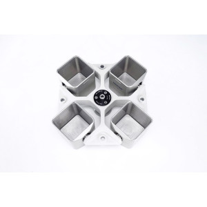 Eppendorf A-4-81 Rotor Rectangular Buckets Quadart Becher...