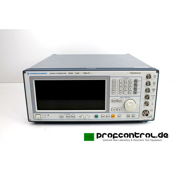 Rohde & Schwarz Vector Signal Generator SMIQ03 300kHz-3.3GHz Opt. B1,B10,B11,B12