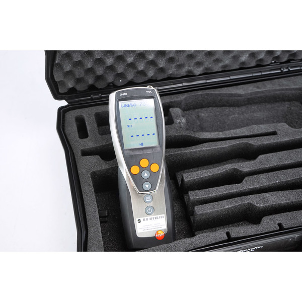 Testo 735-1 3-Kanal Temperatur-Messgerät 0560 7351 + Koffer Suitcase