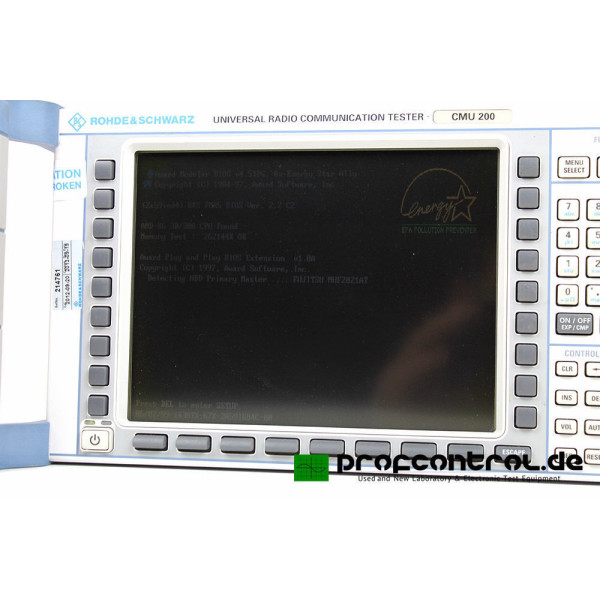 Rohde&Schwarz CMU200 Universal Communication Tester B11,21,52 K21,22,23,24,42,43
