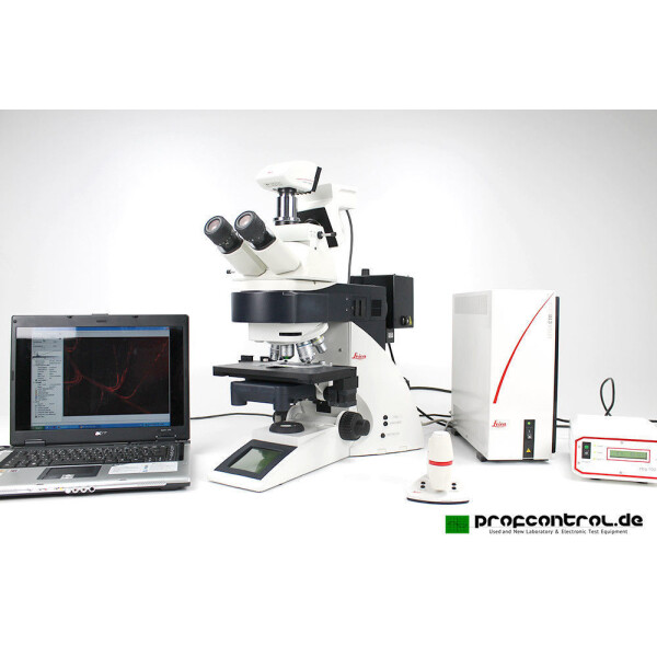 Leica DM6000 B Fluorescence POL ICT Motorized Microscope DFC500&350FX LAS 3.8