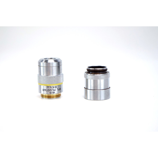 Leitz Leica NPL Fluotar 10x/0.22 Microscope Objective with Extension 569231