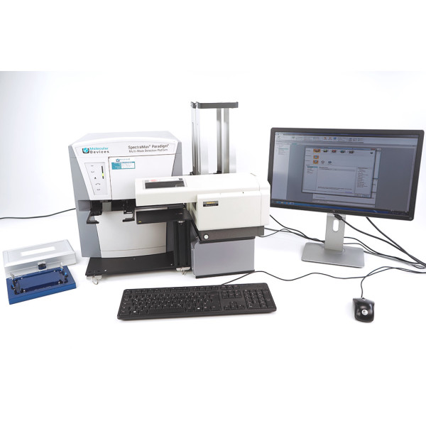 Molecular Devices SpectraMax Paradigm Multimode Microplate Reader Alpha HTRF Fluo ABS Lum