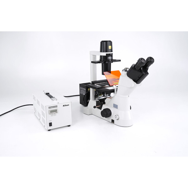 Nikon Eclipse TS100-F Trinocular Inverted Fluorescence Microscope 4, 10, 20, 40x