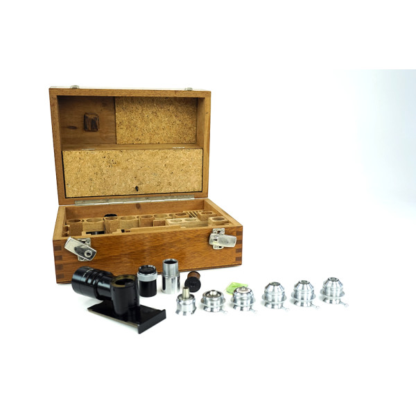 Leitz Wetzlar Ultropak Orthoplan Revolver Darkfield Objevtive 22-100 6.5 11 3.8