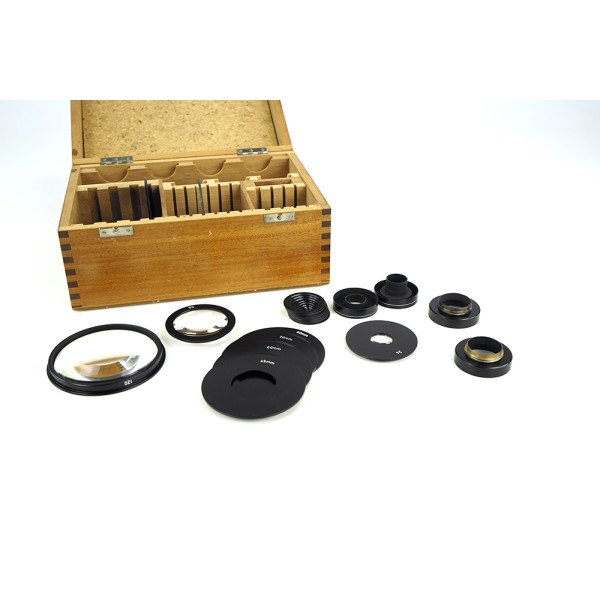 Leitz Wetzlar Wooden Box incl. Filter Apertur Aperture Blende