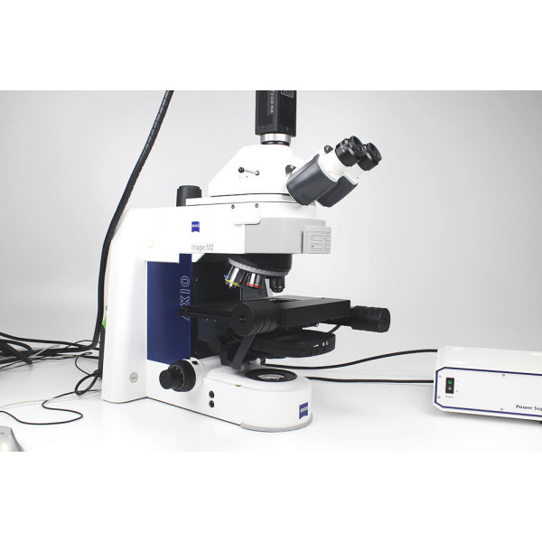 Zeiss Axio Imager M2 fully motorized Microscope Scanning Stage 3CCD Cam