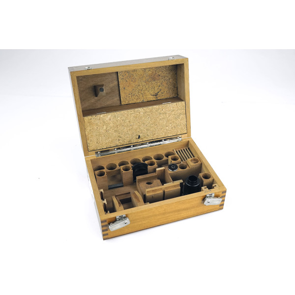 Leitz Wetzlar Holzbox Kiste Case Wooden Box incl. Extention Tubes