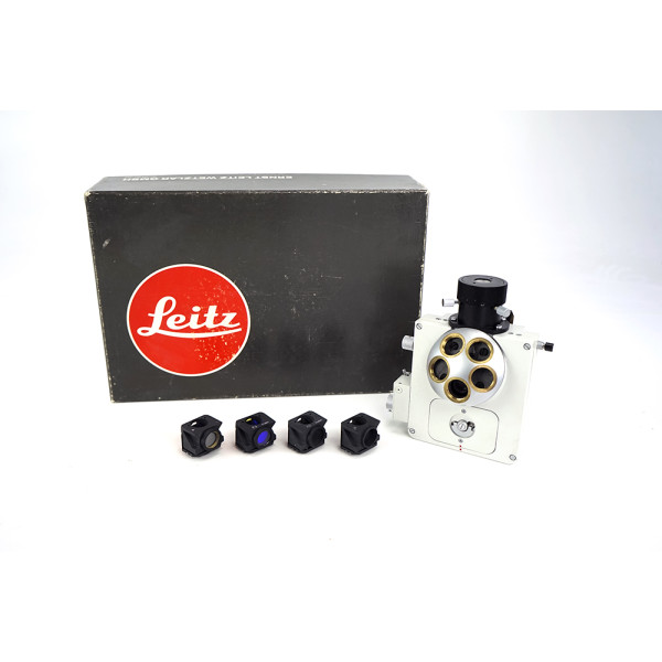Leitz Ploemopak 515509 incl. Filters: A G E3 A2 TL N2 I2 D Revolver Fluorescence