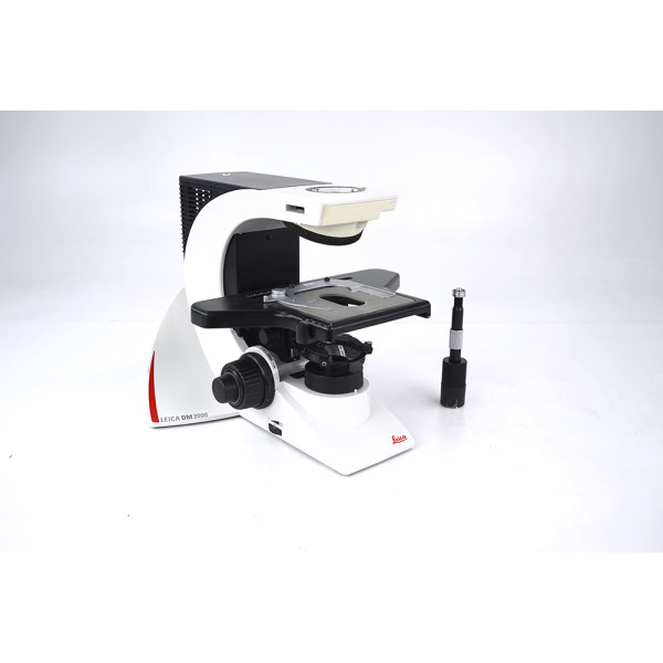 Leica DM 2000 Mikroskop Stativ Base Mainunit incl. Stage / Tisch
