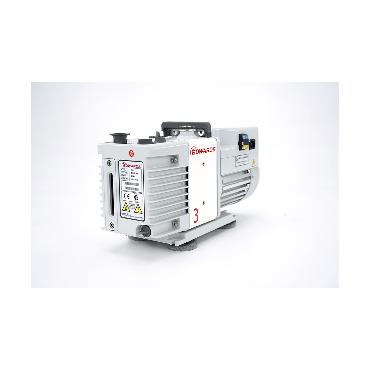 Edwards RV3 Drehschieber-Vakuumpumpe – 1-phasig, 100/200V, 50/60Hz (A652-01-904)