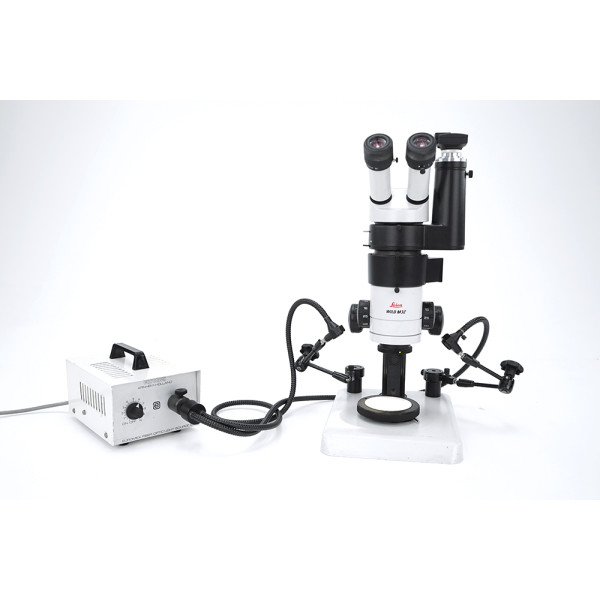 Wild Leica M3Z Stereo Microscope 10x/21b 411589 1.0x + Fototube + Light Source
