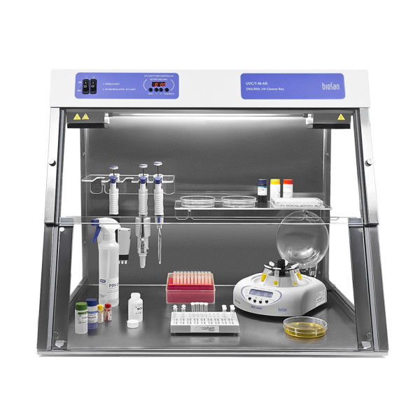 NEW! Biosan UVC/T-M-AR PCR UV Workstation Cabinet Sterilizing PCR Hood