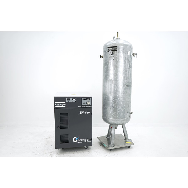 Atlas Copco SF 4 FF Air Compressor Kompressor + 250 L Tank