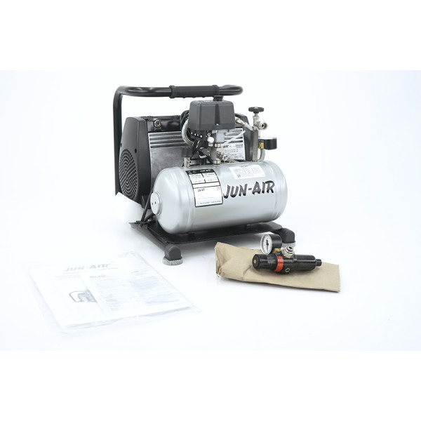 NEW! Jun-Air OF302-4B Ölfreier Kompressor mit Behälter Leiselaufkompressor Compressor