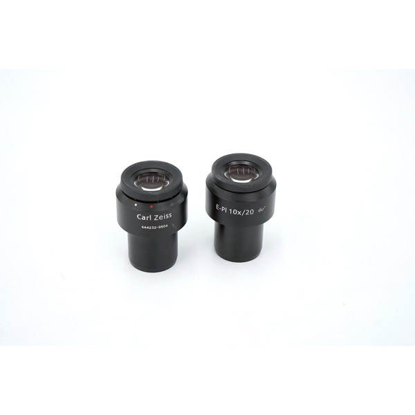 Zeiss 444232-9904 Set of 2 E-PL 10x/20 Br. foc. Pair Eyepiece Okular Paar