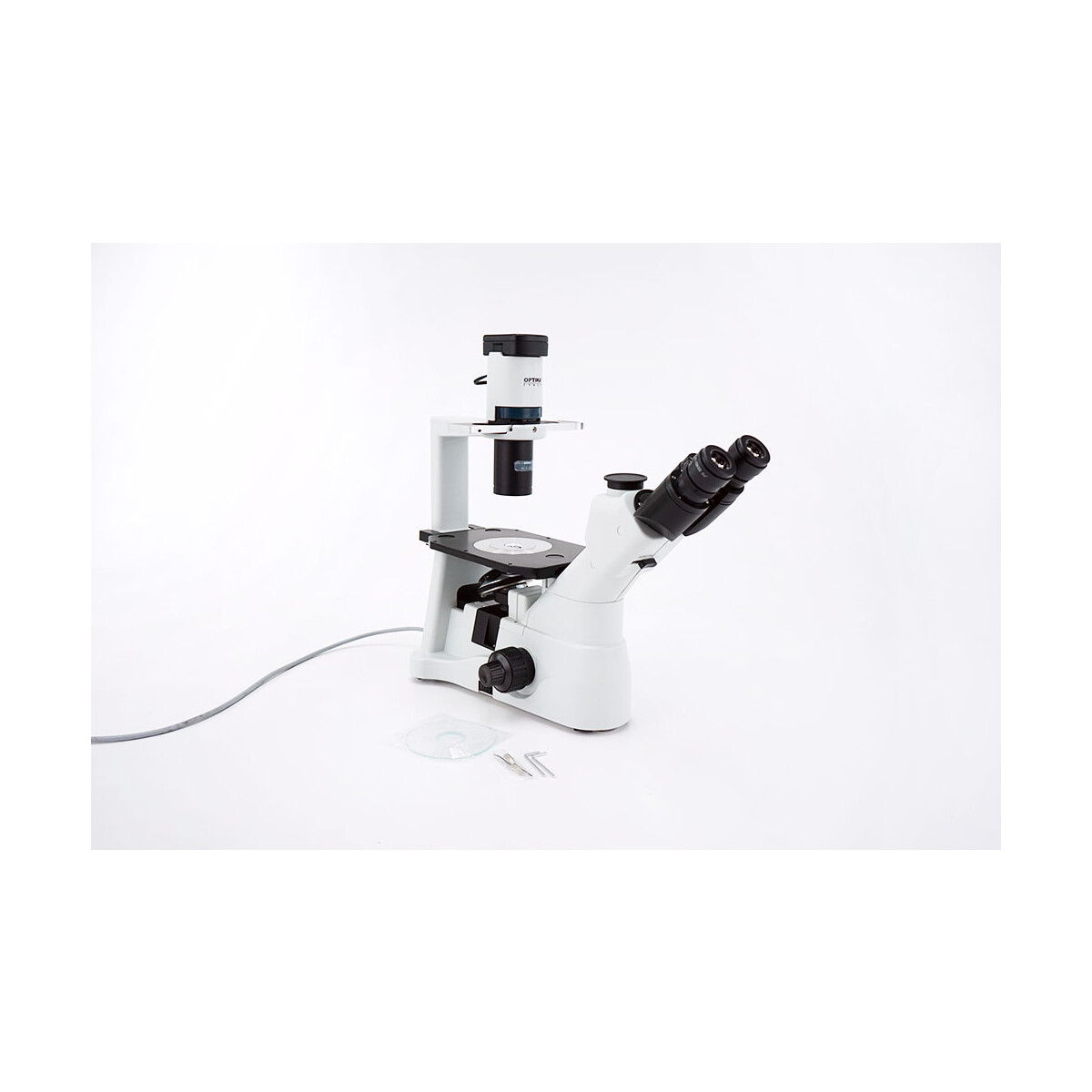 Optika IM 3 Trinocular Inverted Phase Contrast Microscope Mikroskop 1 ...