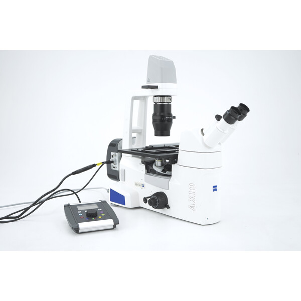 Zeiss Axio Vert.A1 FL-LED Inverted Fluorescence Microscope Mikroskop 5x 10x 20x 40x Colibri Phasecontrast